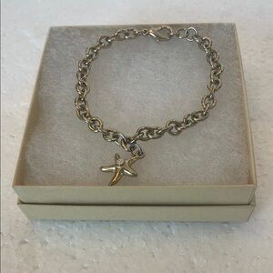 Gold Starfish Charm Bracelet